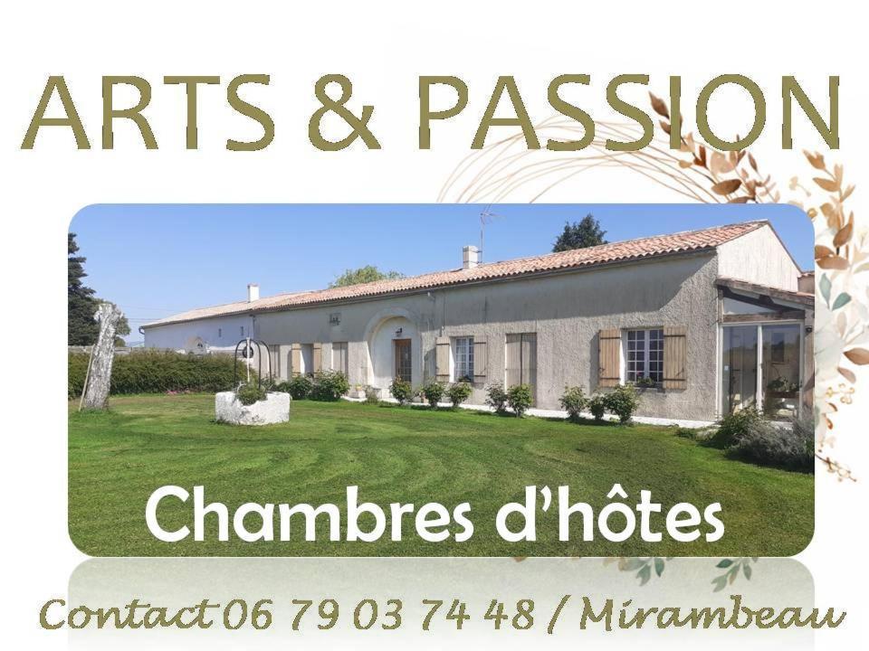 Arts & Passion Bed and Breakfast Mirambeau  Exteriör bild